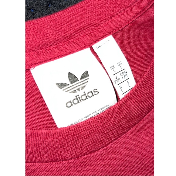 Adidas T-Shirt - Maroon/Burgundy/White - Picture 4 of 4
